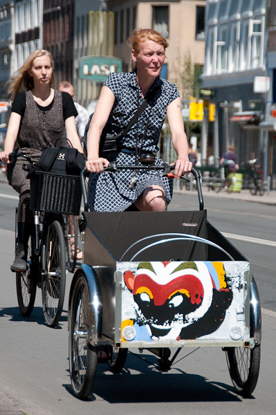 Christiania - HBox, Monkey face painted in front