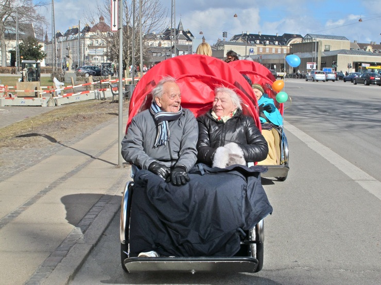Christiania - Taxi, two elderly passengers