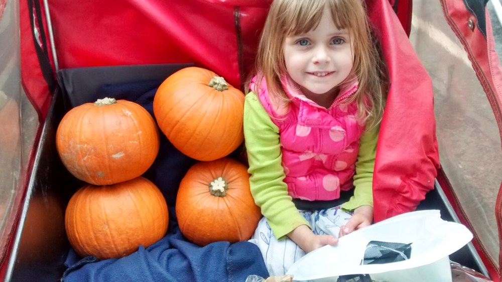 Christiania - Sylvia's daughter w pumpkins